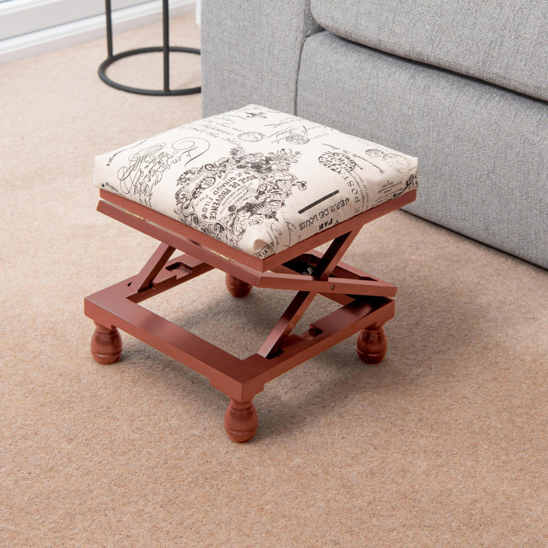 Leonard 3-position Deep Padded Footstool, Oak