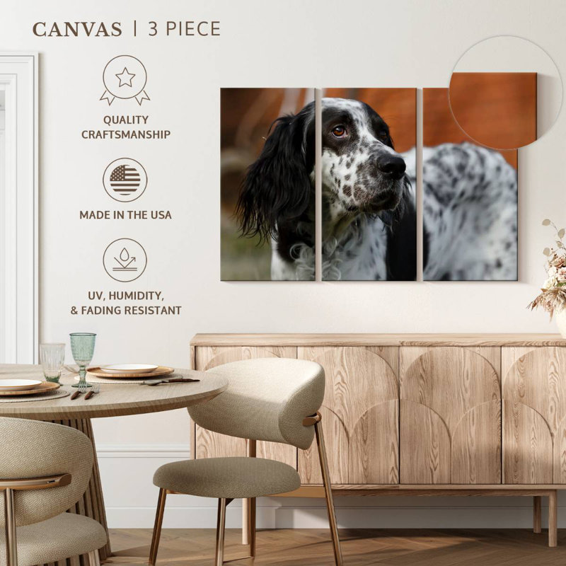 Spotted English Setter, 36" H x 57" W