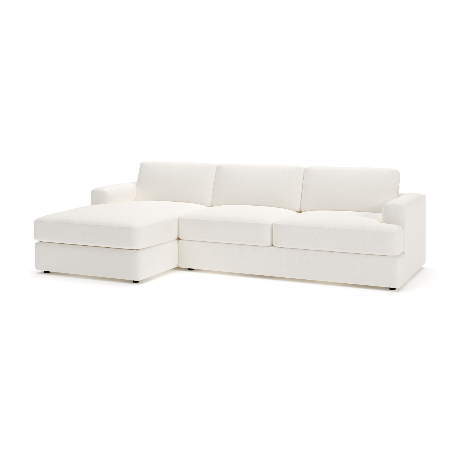 Cayden Sectional with Chaise, Apollo Alpaca Boucle, Left Hand Facing