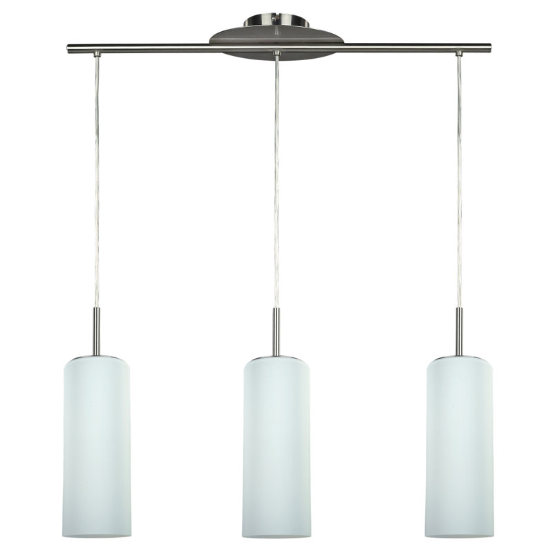 Luminaire suspendu pour îlot de cuisine 3 lumières Tichenor