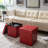 Besma Faux Leather Ottoman-91534292