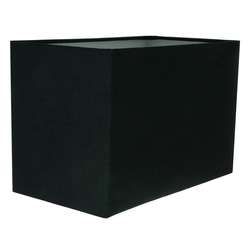 Contemporary and Stylish Linen Fabric Lamp Shade, Black