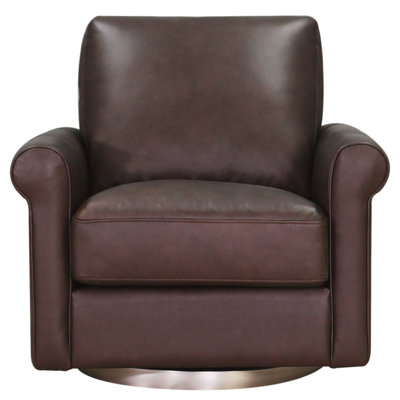Fauteuil pivotant en cuir Pruszkow