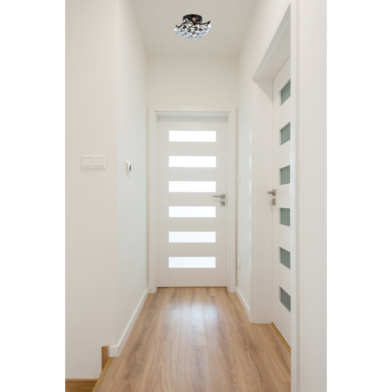 Hatton Flush Mount, Chrome, Royal Cut