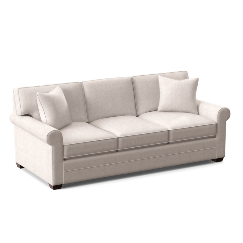 Bedford Upholstered 86'' Sofa, White Sugar Performance; 0863-91, Havana