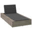  Chaise longue en rotin de polyester gris avec coussin flottant-809185835-809185839
