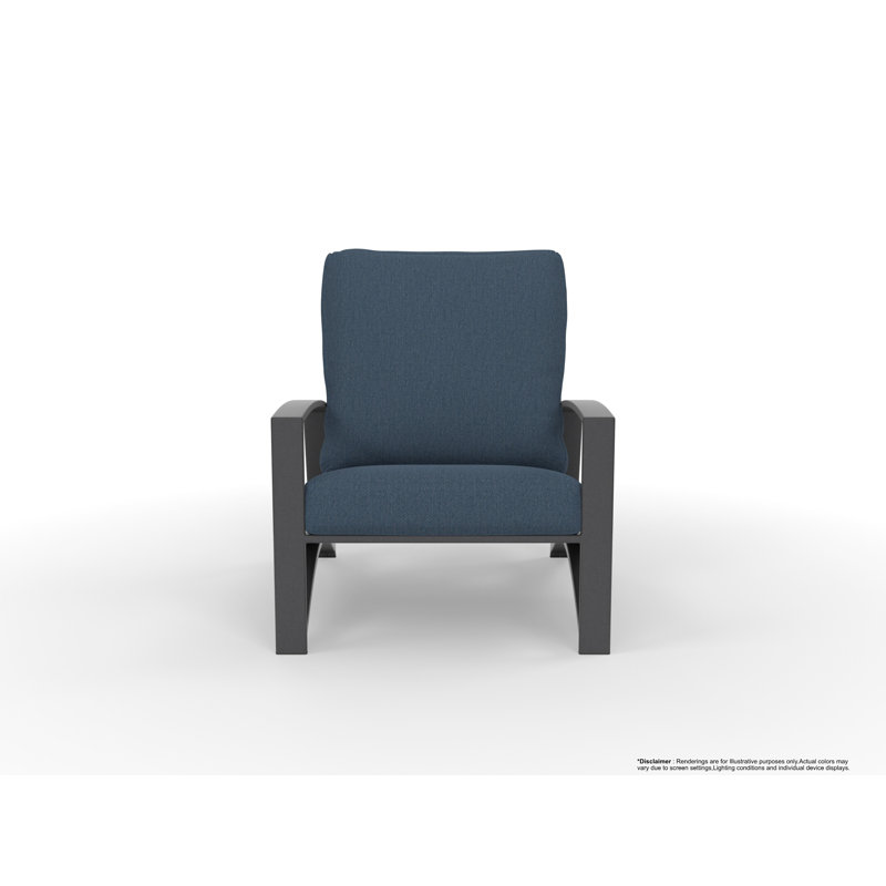 Arc Outdoor Lounge Chair, Trax Burgundy, Carbon Black
