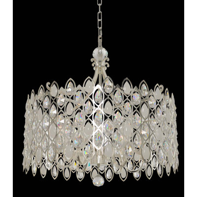 Lustre argenté / transparent Prive 6 LT 2 tons Allegri