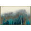 Teal Woods - Reproduction sur toile avec cadre flottant-70948775