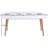 Extensible Table,Dinning Table,Wood Leg,100/140/180X100x75cm