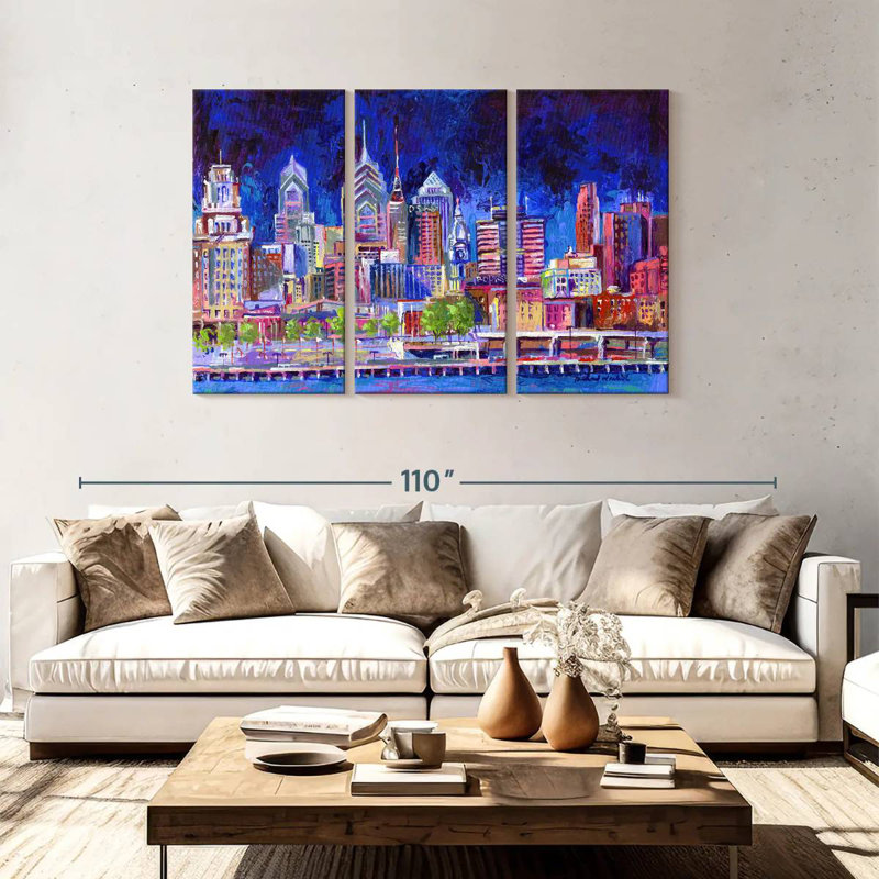 Sebbie Philadelphia, 48" H x 74" W