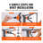 WFX Utility™ 16" Rivet Nut Tool, Labor-Saving Rivnut Tool Kit with 13PCS Metric & SAE Mandrels