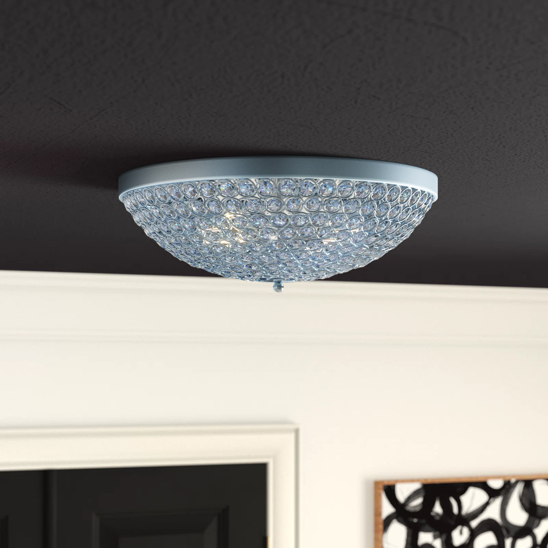 Fonzie 4 - Light 15" Unique Bowl Flush Mount Willa Arlo™ Interiors Fixture 