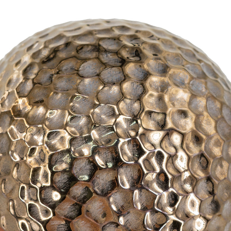 Orbes décoratifs S / 3 D4x3,5 avec finition bronze texturé