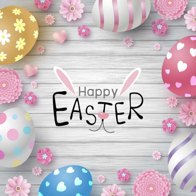 Easter Day - Wrapped Canvas Print, 122cm H x 122cm W x 3.8 cm D