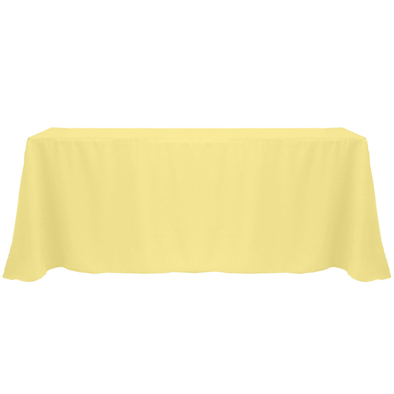 Solee Solid Color Tablecloth, 108" x 132", Cornsilk, 5
