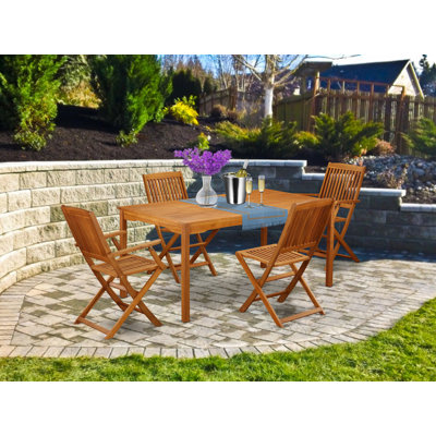 Ean 5 Piece Patio Dining Set by Longshore Tides