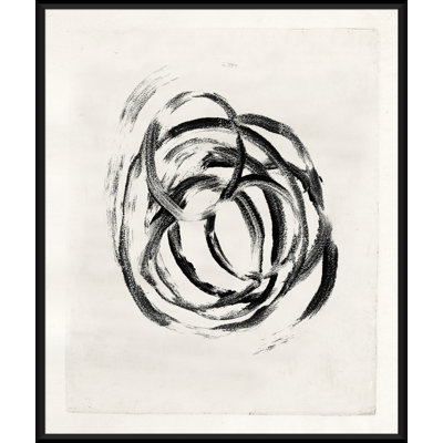 Mid-Century Homage - Peinture encadrée sur papier