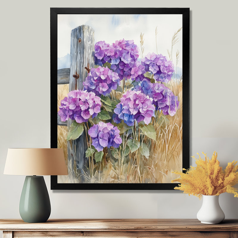 Emily - Floral Wall Art, Reproduction encadrée d'une seule photo, Noir, noir, noir, noir, H 20 po x l 12 po