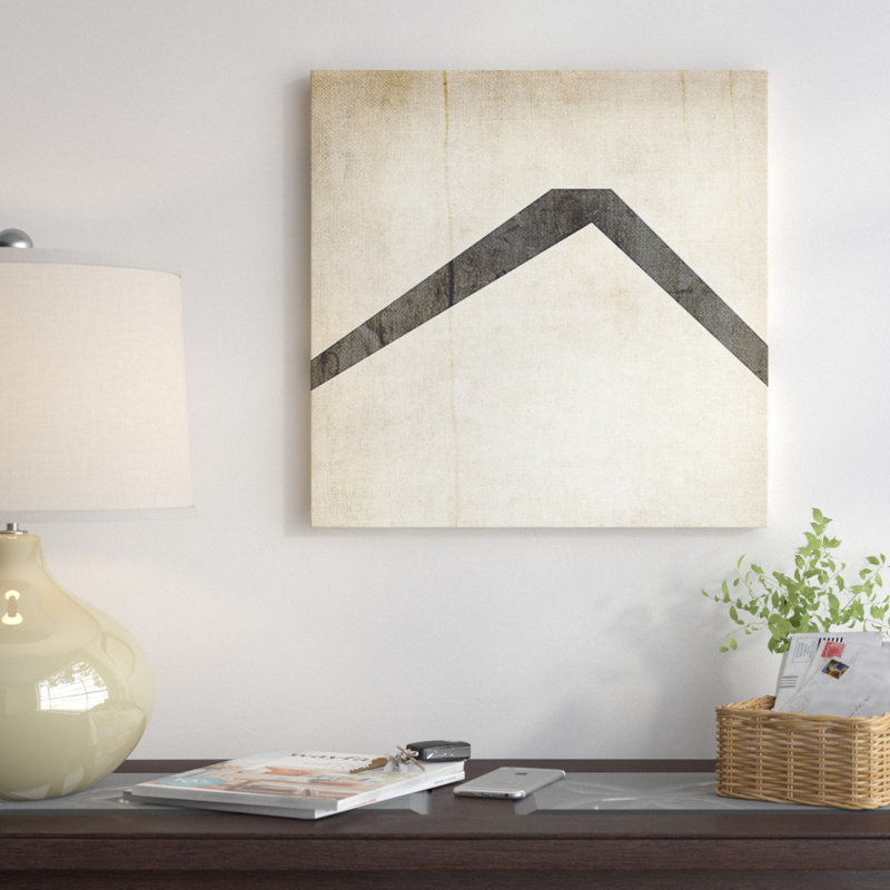 Lin blanchi, impression sur toile beige, H 26 po x l 26 po x P 1,5 po