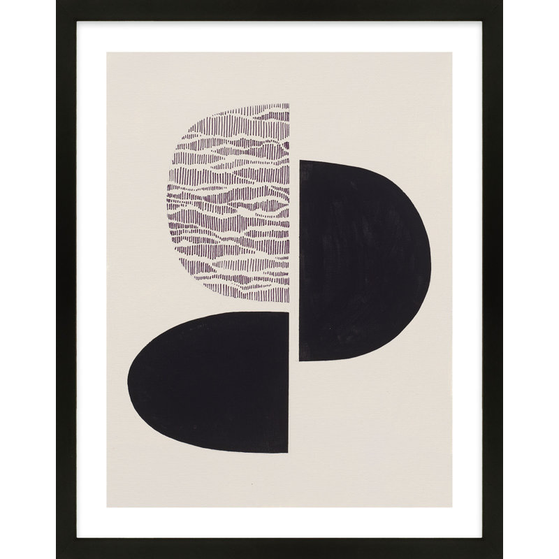 Peripheries 2 Painting by Lee Lessem, Black Framed, 20" H x 16" W