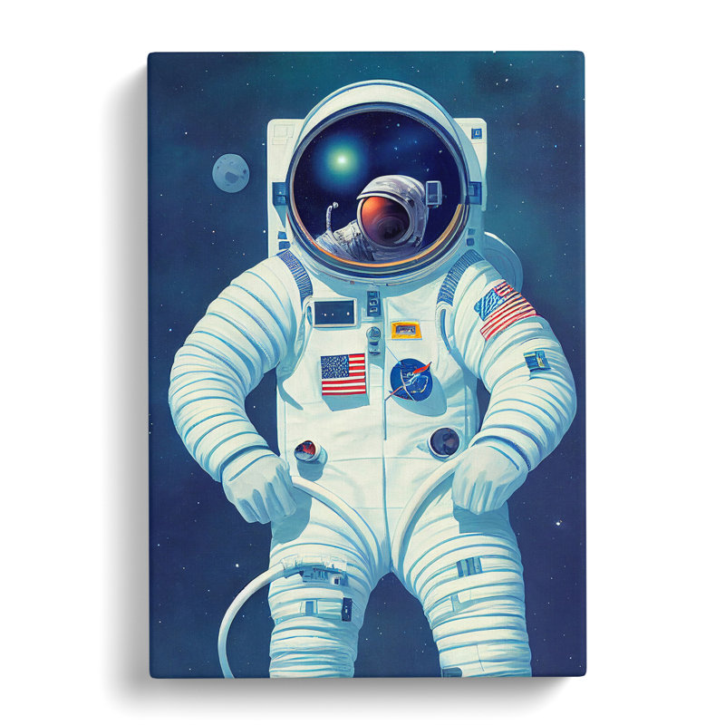 Astronaut In Space No.1 - Wrapped Canvas, 76cm H x 50cm W x 3cm D