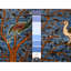 Tapis peshawar afghan 2 pi 7 po x 4 pi avec motif oiseaux de paradis, teinture végétale, laine douce et brillante nouée à la main, tapis, échantillon, tapis oriental