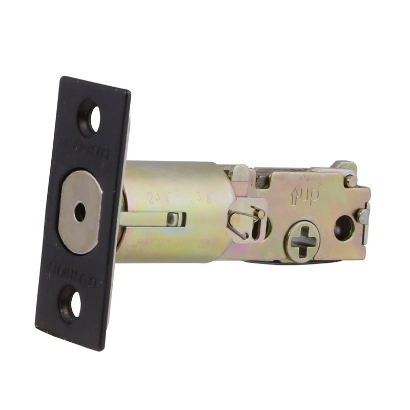 Pro Square Replacement Single/Double Deadbolt Compatible Latch in Oil Rubbed Bronze