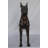 Boxer Dog Bronze Statue - Size: 35"L X 10"W X 36"H.