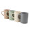 Gibson 4 Piece 19 Ounce Stoneware Ribbed Mug Set in Assorted Color