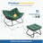 Oversized Egg Rocking Chair and Ottoman Set (Green)-2070690658