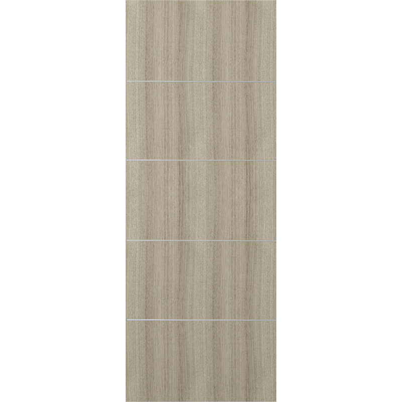 Dalle de porte intérieure standard en bois manufacturé Optima 4H, L 27,75 po x H 95,24 po, Blanc neige