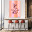 Artemispinkorangestripes Ratio2X3 Abstract Contemporary Architecture Wall Art Print by Talitha McQueen - Wrapped Canvas Print-672099223