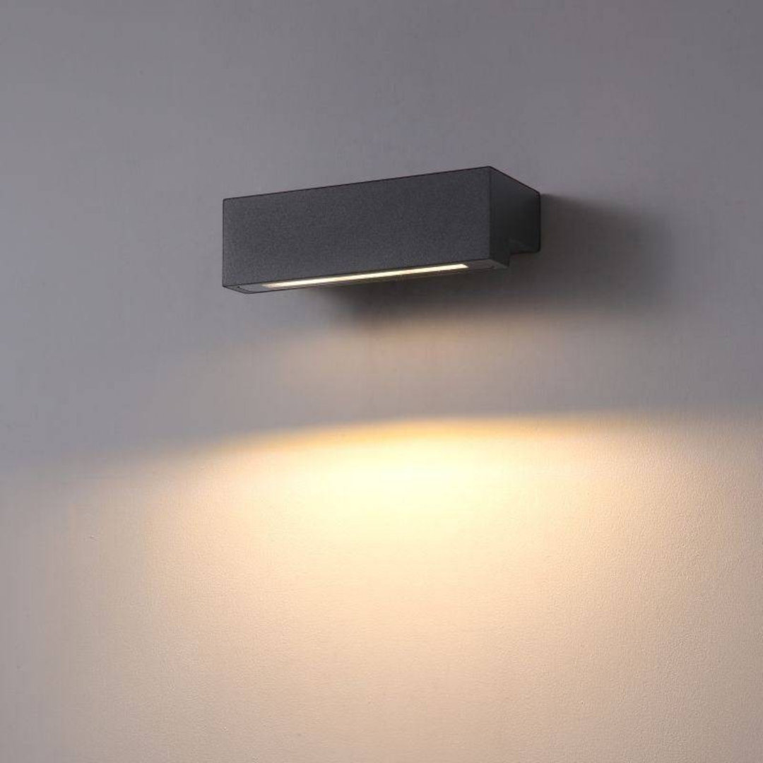 Rackhams Black/Light 9 Watt Led Outdoor Down Wall - Image 2