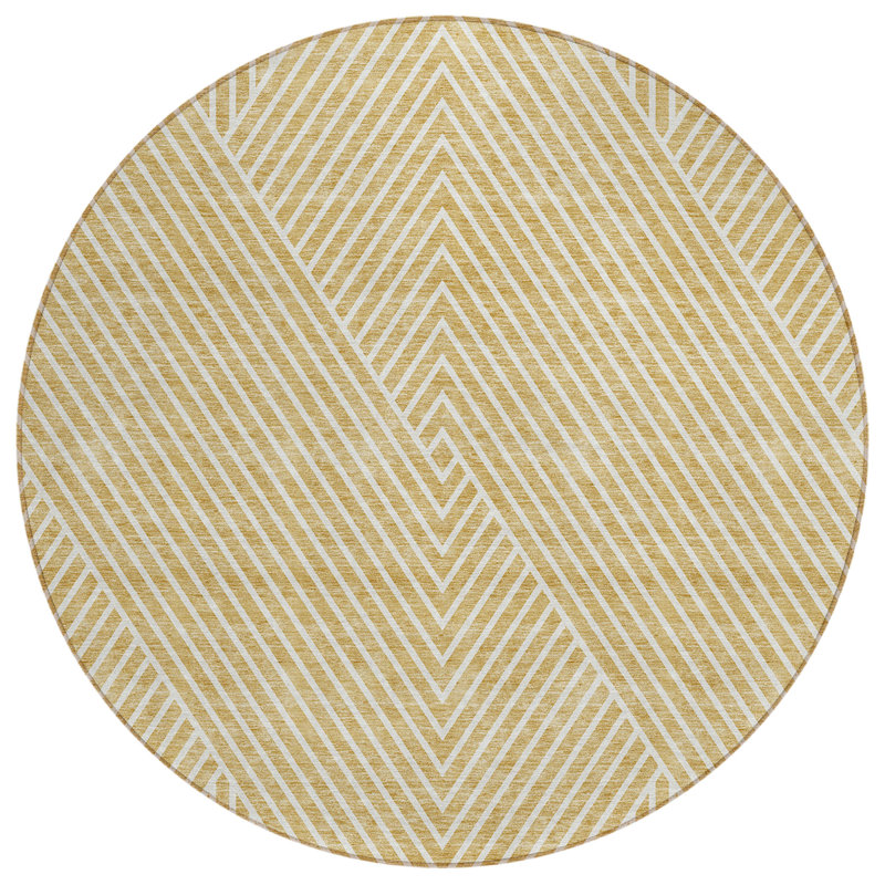 Pentagia Area Rug, Round 8'