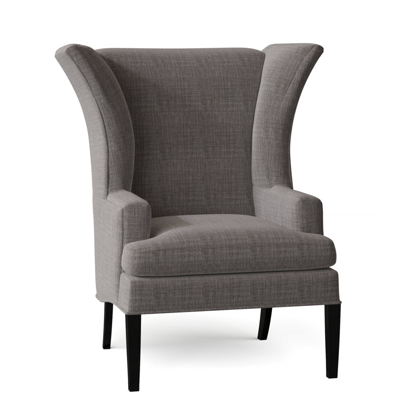 Wingback Chair, Gray