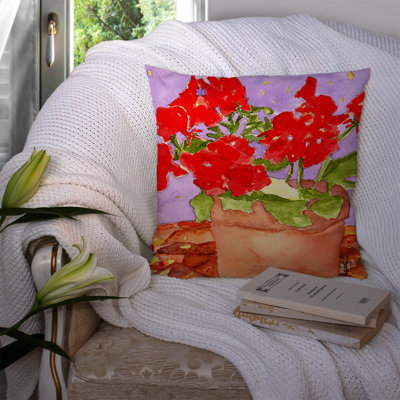 Geranium Indoor/Outdoor Throw Pillow