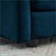 Ensemble de 2 canapés pour salon, bureau en bois massif | Bleu marine | Chenille-1311679244