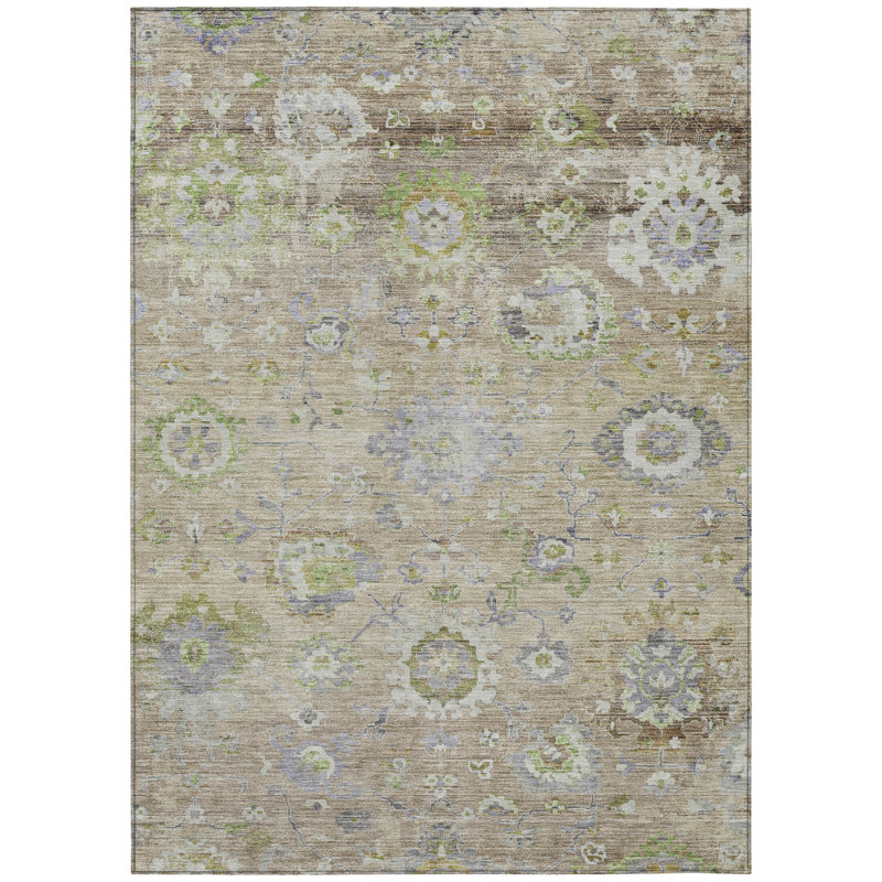 Tapis intérieur / extérieur beige Sofia , 10 pi x 14 pi