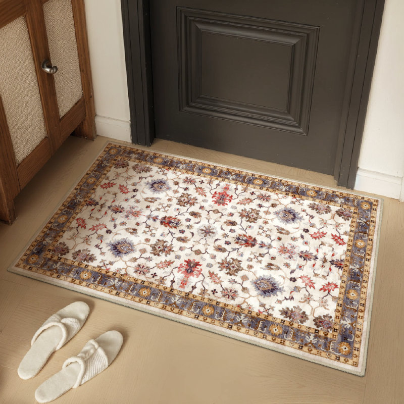 Tapis de couloir antidérapant à doublure en caoutchouc antidérapant Home Decor, Rectangle 1 pi 8 po x 2 pi 8 po