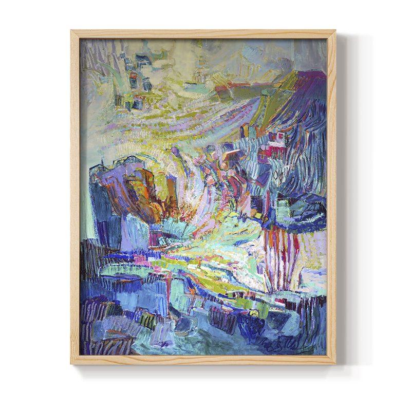 «Gathering up the Goddess I», reproduction encadrée - bois massif, H 21 po x l 17 po