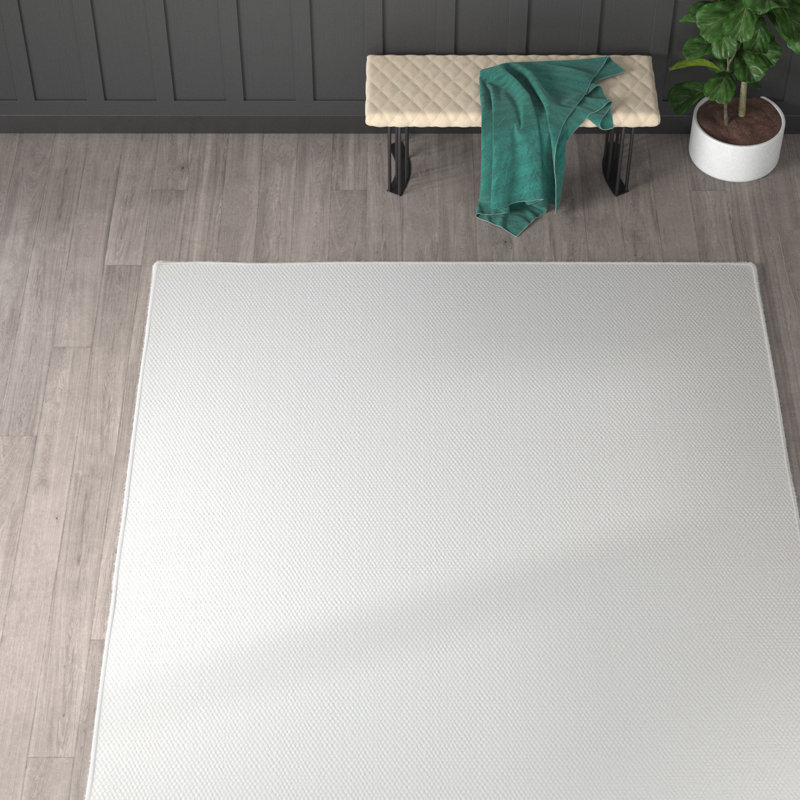 Ivory Hand Tufted Wool 8' x 10' Area Rug