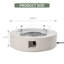 Outdoor Concrete Propane Fire Pit Table-1577727767