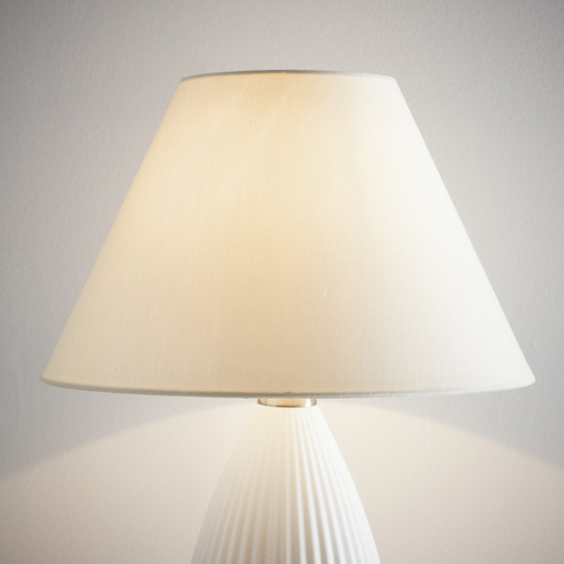 Cotton Cone Lamp Shade ( Uno ), 15cm H x 25cm W x 25cm D, Cream
