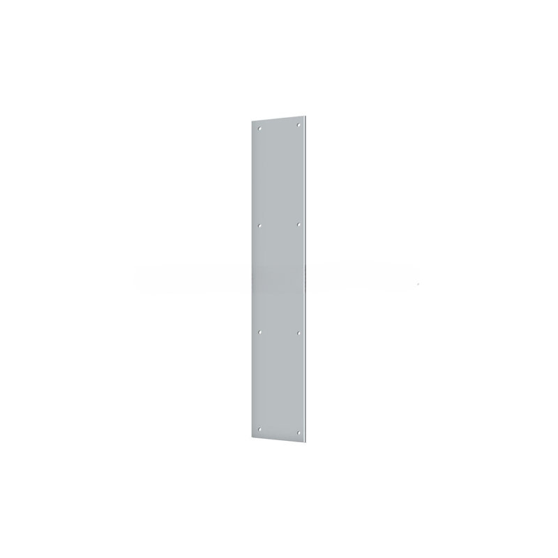 Deltana PP3520U3 Push Plate 3-1/2" x 20"; Bright Brass Finish, Satin Chrome