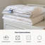 Garniture de couette en laine mérinos biologique Delara - Certifiée GOTS, Oeko-TEX et Woolmark, enveloppe en coton biologique 400 fils/cm², chaleur toutes saisons 300 g/m², construction à compartiments cloisonnés, lavable à la machine - 1 place 173 x 218 cm-53567896
