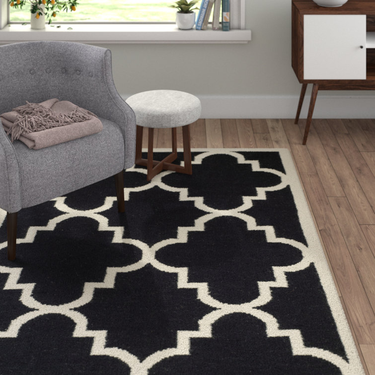 Capirano Geometric Wool Hand Woven Area Rug