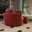Fauteuil demi-tonneau pivotant l 50 po avec repose-pieds-1785868593