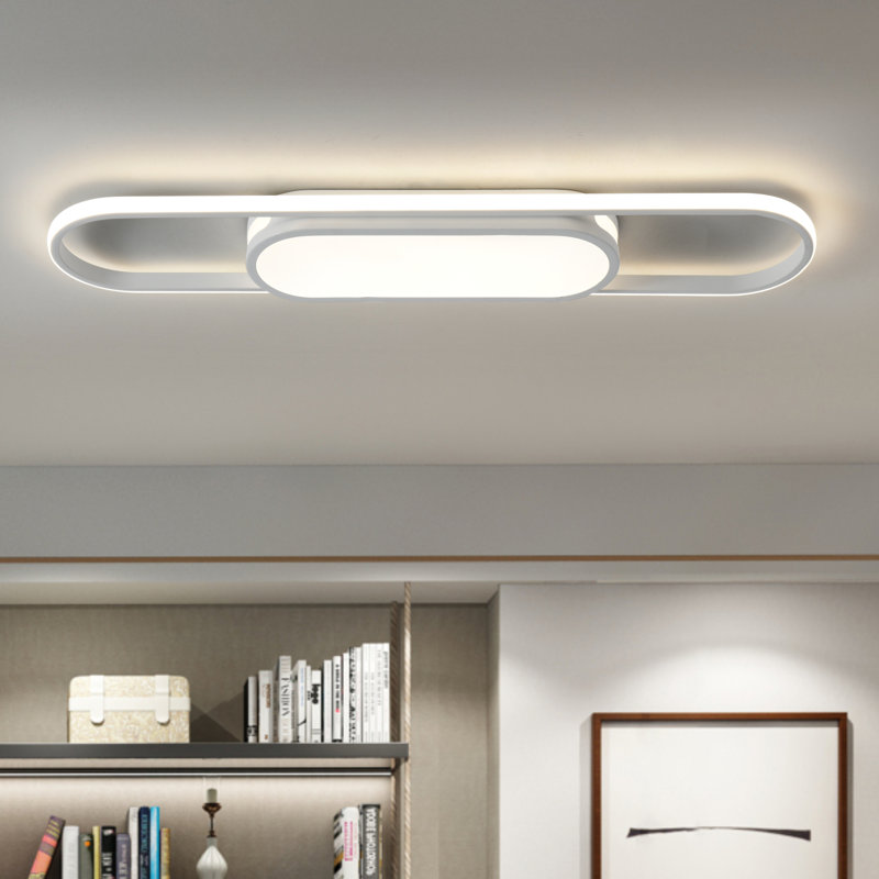 Muscato 1-Light 69.9cm LED Flush Mount, White