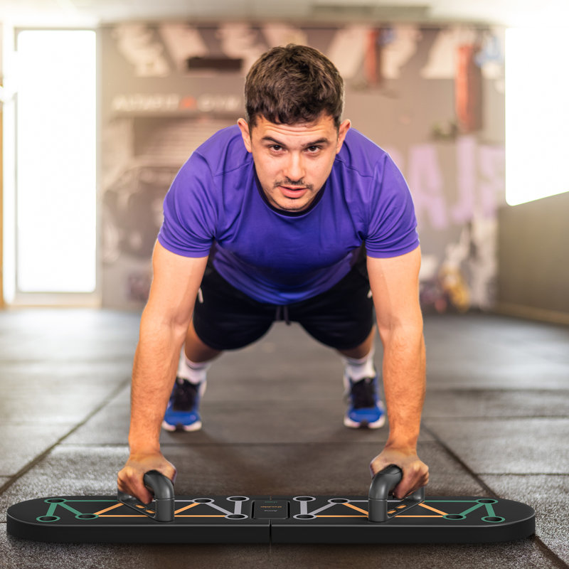 SPORTNOW 11-in-1 Foldable Push Up Board, Press Up Handles for Home Gym